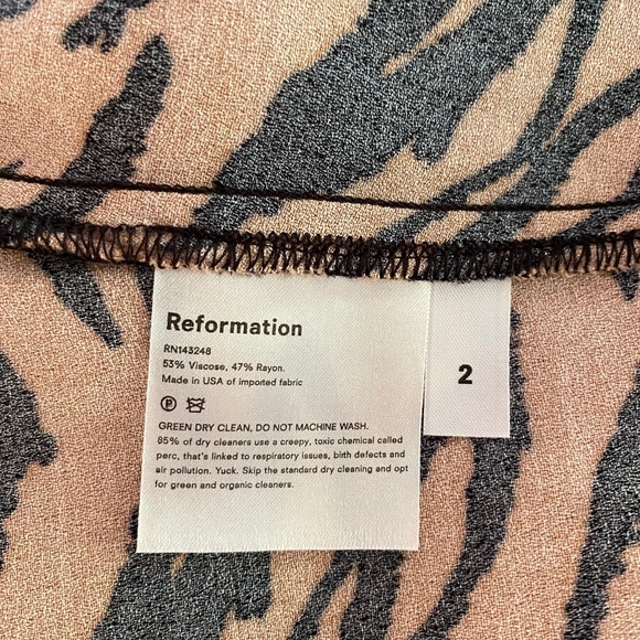 NEW Reformation Crimini Dress Rajah 2 - Picture 10 of 10